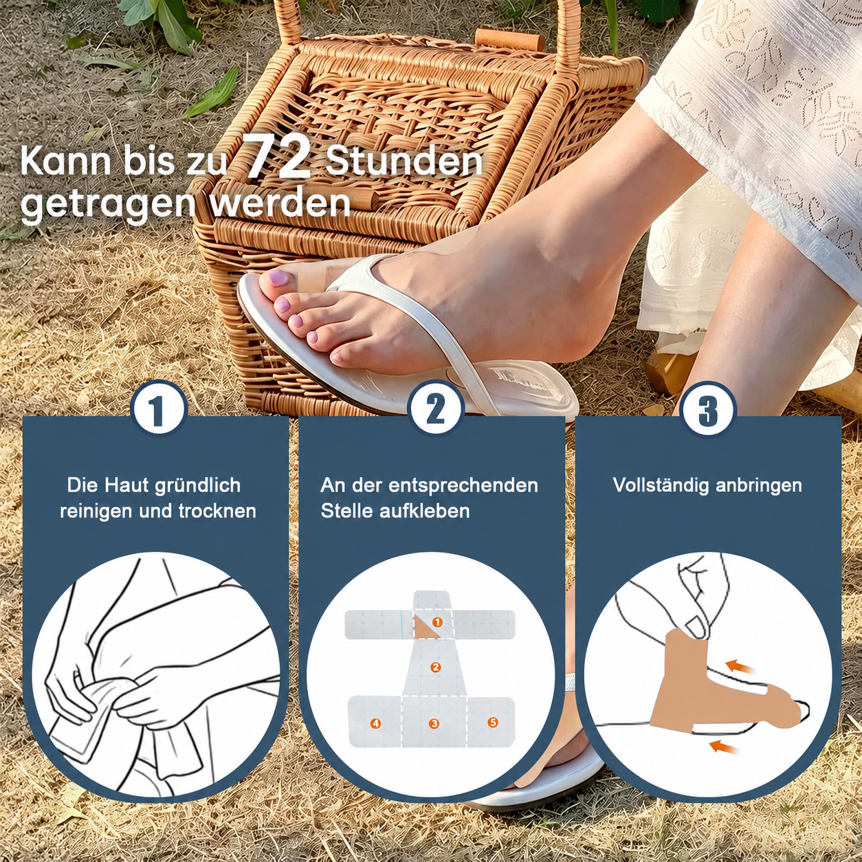 🏅 Natravor® Botanisches Komfort-Pflaster bei Hallux valgus 👠 Flexible Fußpflege + pflanzlich inspirierte Komfortformel