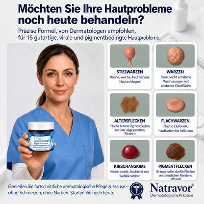 Natravor® 7-Tage Hauterneuerungs- & Reparaturcreme — Beruhigt Juckreiz und unterstützt die Hautregeneration (Sanfte, schmerzfreie Hautpflegeformel) 💎