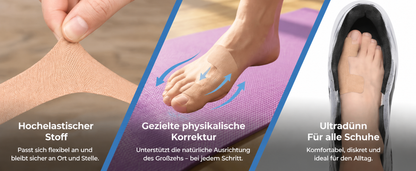 🏅 Natravor® Botanisches Komfort-Pflaster bei Hallux valgus 👠 Flexible Fußpflege + pflanzlich inspirierte Komfortformel