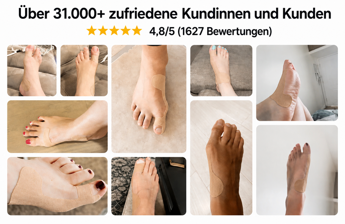 🏅 Natravor® Botanisches Komfort-Pflaster bei Hallux valgus 👠 Flexible Fußpflege + pflanzlich inspirierte Komfortformel