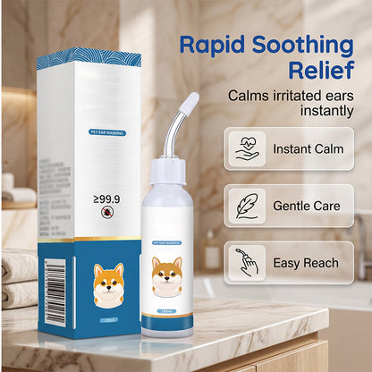 ❄️Sommerfrische 50 % Rabatt!🐶Sanfte Ohrreinigungslösung für Hunde & Katzen – 120 ml mit weicher Silikonspitze